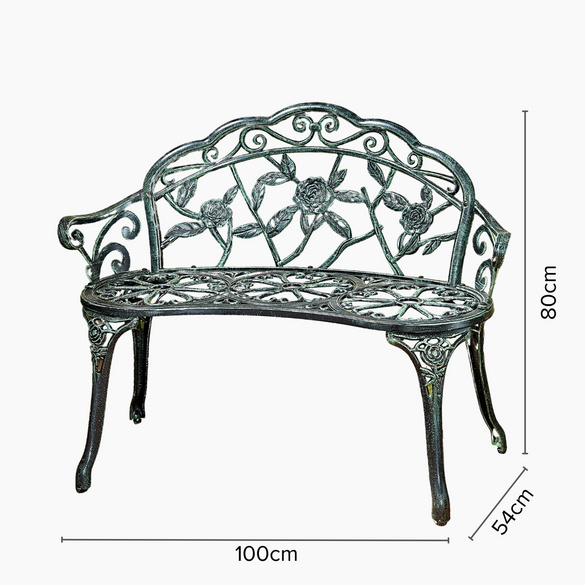 Banc de jardin design "English Rose" Gainsborough